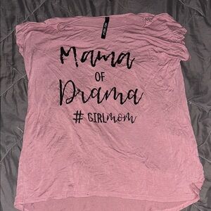 Mama of Drama Pink Blouse